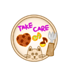 Messages on a Cat Plate Sticker Ver.（個別スタンプ：22）