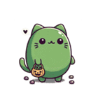 豆ねこ三兄弟(ハロウィン編)（個別スタンプ：2）