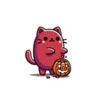 豆ねこ三兄弟(ハロウィン編)（個別スタンプ：3）