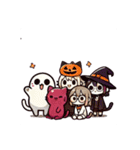 豆ねこ三兄弟(ハロウィン編)（個別スタンプ：40）