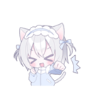 ジャージ姿の陽気な猫耳女子（個別スタンプ：11）
