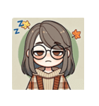 眠たいし心地良いし辛いし（初秋）（個別スタンプ：1）