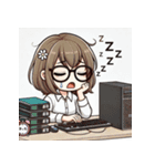 眠たいし心地良いし辛いし（初秋）（個別スタンプ：6）