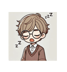 眠たいし心地良いし辛いし（初秋）（個別スタンプ：7）