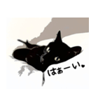 黒猫の了解OKスタンプ（個別スタンプ：16）