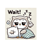 眠そうなフクロウスタンプ（個別スタンプ：25）