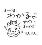 頭にネコ35・気持ち伝える長文会話(猫)（個別スタンプ：24）