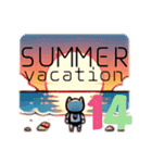 AIねこロボ⁉︎スタンプ14 SUMMER VACATION3（個別スタンプ：1）