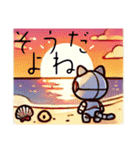 AIねこロボ⁉︎スタンプ14 SUMMER VACATION3（個別スタンプ：4）