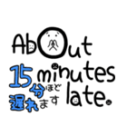 パッと送れる手描き文字♡99 待ち合わせ（個別スタンプ：26）