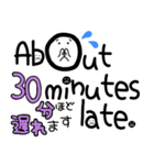 パッと送れる手描き文字♡99 待ち合わせ（個別スタンプ：27）