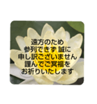 お悔やみの言葉③訃報.法事.法要シンプル蓮（個別スタンプ：40）