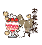 うちの子のスタンプ♡挨拶♡愛犬パピヨン（個別スタンプ：27）