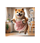 ぽっちゃり柴犬母さん（個別スタンプ：17）