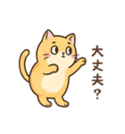 黄色い猫の日常会話（個別スタンプ：5）