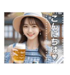 【最強】お酒ビールジョッキお姉さん（個別スタンプ：8）