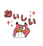左手で描いた赤べこ（個別スタンプ：16）