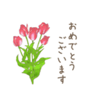 日常会話で使えるお花のスタンプ（個別スタンプ：22）
