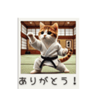 スポーツ大好き猫ちゃん（個別スタンプ：4）