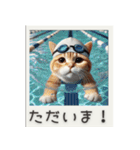 スポーツ大好き猫ちゃん（個別スタンプ：8）