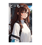 ささやき女の子 5（個別スタンプ：3）