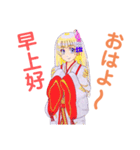 頑張る巫女お姉さん  7（個別スタンプ：10）