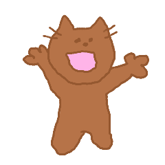 [LINEスタンプ] おばかおねこ