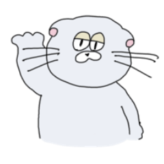 [LINEスタンプ] 折れ耳ねこふくちゃん