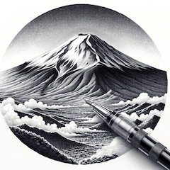 [LINEスタンプ] 美しい富士山