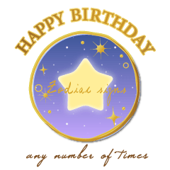 [LINEスタンプ] HBD-毎日誰かの誕生日/12星座- [スタンプ]の画像（メイン）