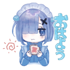 [LINEスタンプ] 【ゆるふわ】深海めいどがーるずの日常ଳ