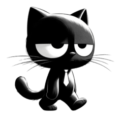 [LINEスタンプ] 黒猫課長