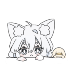 [LINEスタンプ] 白いきつねの子