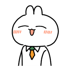 [LINEスタンプ] ビジネスうさぎのうさたろさん 1