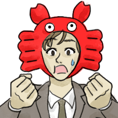 [LINEスタンプ] 「被りもの」を被るサラリーマン