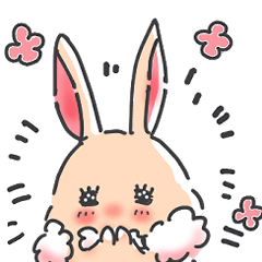 [LINEスタンプ] 毎日使える！うさぎのモッフルン