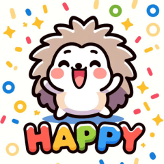 [LINEスタンプ] ほっこりハリネズミ♡