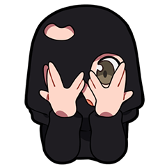 [LINEスタンプ] im shy, so i cant do that.