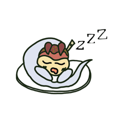 [LINEスタンプ] たこにゃんおばけ