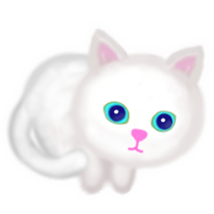[LINEスタンプ] 君に寄り添う白猫シロちゃん