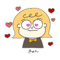 [LINEスタンプ] 前髪くるりん日常スタンプ