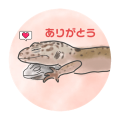 [LINEスタンプ] ほわゆる水彩レオパ2（文字入り）