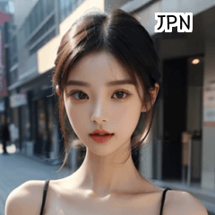 [LINEスタンプ] JPN 24歳の良い日本の女の子の画像（メイン）