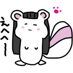 [LINEスタンプ] いちおリス(くろ)