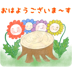 [LINEスタンプ] ひだまりおばちゃん♡ほんわかごあいさつ編の画像（メイン）