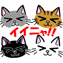 [LINEスタンプ] 猫たちのよくある日常