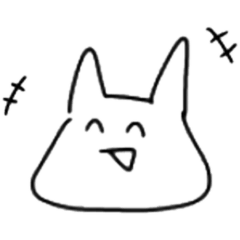 [LINEスタンプ] さらに簡素化された猫(？)