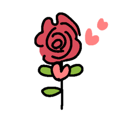 [LINEスタンプ] 赤い薔薇スタンプ