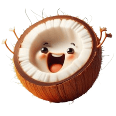 [LINEスタンプ] 滑稽なココナッツの画像（メイン）