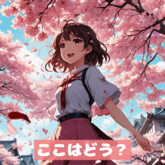 [LINEスタンプ] 桜のあいさつの画像（メイン）